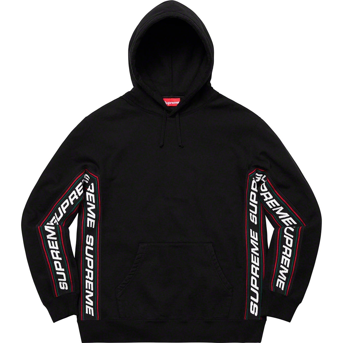 Text Rib Hooded Sweatshirt view 3